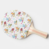 Muster mit Insekten Tischtennis Schläger (Seitenansicht)