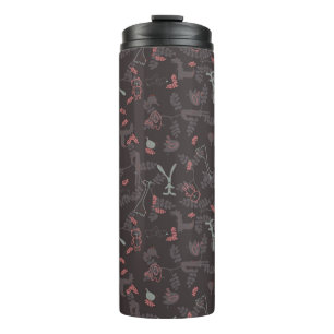 Muster mit jungen Tieren 1 Thermosbecher