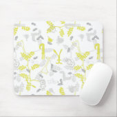 Muster mit jungen Tieren 2 Mousepad (Mit Mouse)
