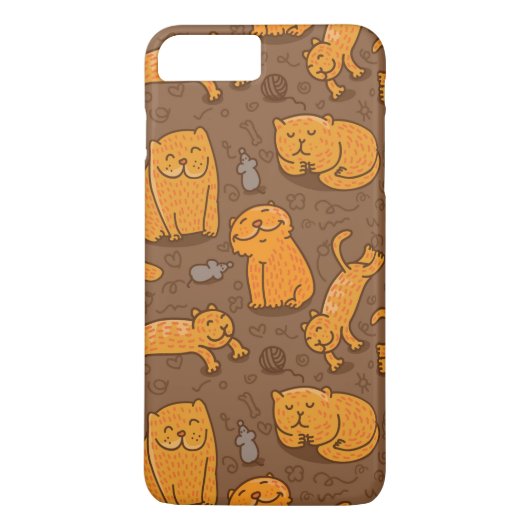 Muster mit Katzen Case-Mate iPhone Hülle (Rückseite)
