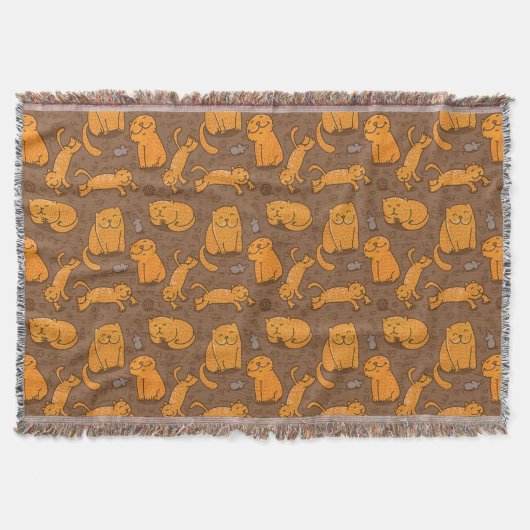 Muster mit Katzen Decke (Vorderseite)