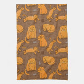 Muster mit Katzen Handtuch (Vertikal)