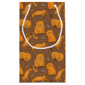 Muster mit Katzen Kleine Geschenktüte (Rückseite)