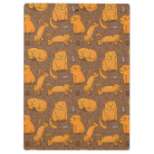 Muster mit Katzen Klemmbrett (Rückseite)