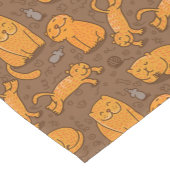 Muster mit Katzen Kurzer Tischläufer (Ecke)