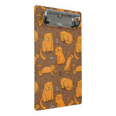 Muster mit Katzen Mini Klemmbrett (Schrägansicht)