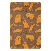 Muster mit Katzen Mini Klemmbrett (Rückseite)