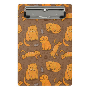 Muster mit Katzen Mini Klemmbrett