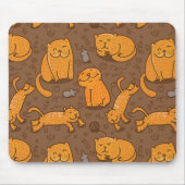 Muster mit Katzen Mousepad (Vorne)