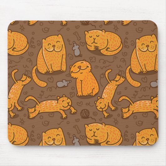 Muster mit Katzen Mousepad (Vorne)