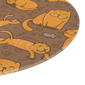 Muster mit Katzen Schneidebrett (Ecke)