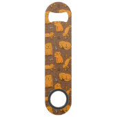 Muster mit Katzen Speedflaschenöffner (Vorderseite)