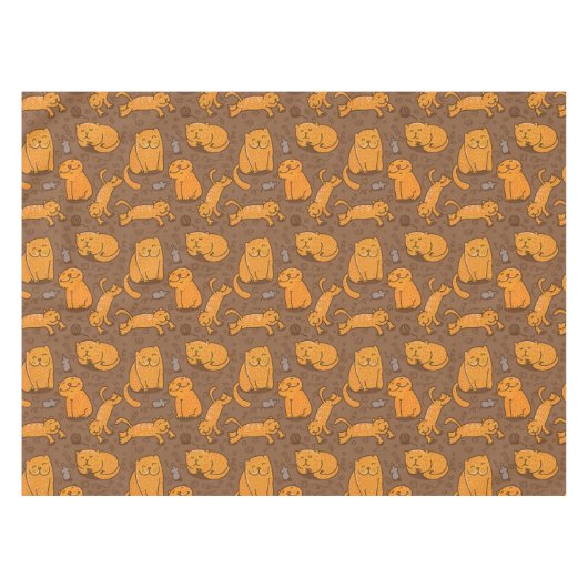 Muster mit Katzen Tischdecke (Vorderseite (Horizontal))