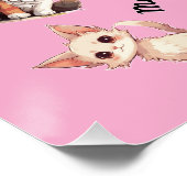 Muster mit Katzenmiauen Poster (Ecke)