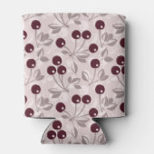 Muster mit Kirschen 2 Dosenkühler (Rückseite)