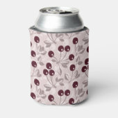 Muster mit Kirschen 2 Dosenkühler (Kanne Rückseite)