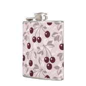 Muster mit Kirschen 2 Flachmann (Links)