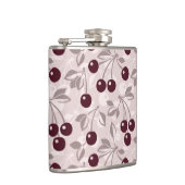 Muster mit Kirschen 2 Flachmann (Rechts)