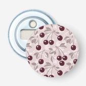 Muster mit Kirschen 2 Flaschenöffner (Vorderseite)