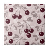 Muster mit Kirschen 2 Fliese (Vorderseite)