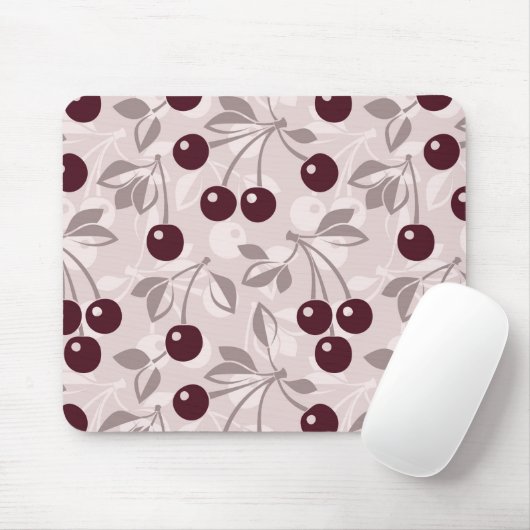 Muster mit Kirschen 2 Mousepad (Mit Mouse)