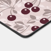 Muster mit Kirschen 2 Schreibtischunterlage (Ecke)