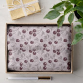 Muster mit Kirschen 2 Seidenpapier (Geschenk)