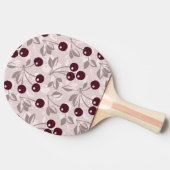 Muster mit Kirschen 2 Tischtennis Schläger (Seitenansicht)