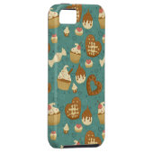 Muster mit kleinen Kuchen und Süßigkeiten Case-Mate iPhone Hülle (Rückseite/rechts)