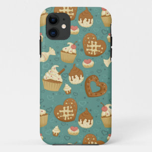 Muster mit kleinen Kuchen und Süßigkeiten Case-Mate iPhone Hülle