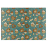 Muster mit kleinen Kuchen und Süßigkeiten Schneidebrett (Vorderseite)