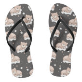 Muster mit kleiner Bärenschlafung Badesandalen (Fußbett)