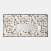 Muster mit Kochsymbolen Schreibtischunterlage (Tastatur & Maus)