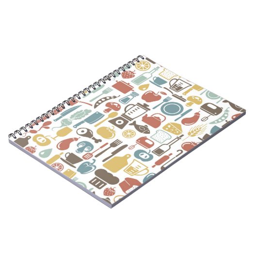 Muster mit Kochzeichen Notizblock (Linke Seite)