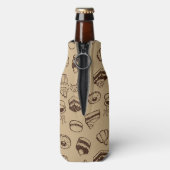 Muster mit Kuchen, Desserts und Bäckereien Flaschenkühler (Flasche Rückseite)