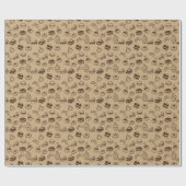 Muster mit Kuchen, Desserts und Bäckereien Geschenkpapier (Flach)