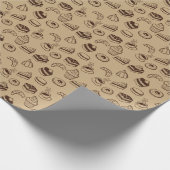 Muster mit Kuchen, Desserts und Bäckereien Geschenkpapier (Ecke)