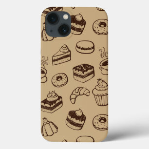 Muster mit Kuchen, Nachtischen und Bäckerei Case-Mate iPhone Hülle