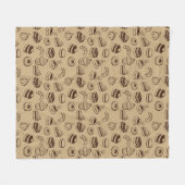 Muster mit Kuchen, Nachtischen und Bäckerei Fleecedecke (Vorderseite (Horizontal))