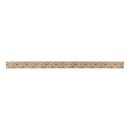 Muster mit Kuchen, Nachtischen und Bäckerei Satinband (Vorderseite)