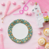 Muster mit Kuchen und Bonbons Pappteller (Party)