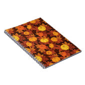 Muster mit Kürbis und Herbstapfel Notizblock (Rechte Seite)