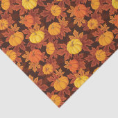 Muster mit Kürbis und Herbstapfel Seidenpapier (Ausschnitt)