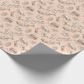 Muster mit Lebensmitteln Geschenkpapier (Ecke)