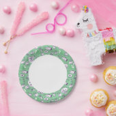 Muster mit Lebensmitteln Pappteller (Party)