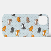 Muster mit lustigen Katzen Case-Mate iPhone Hülle (Rückseite (Horizontal))