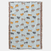 Muster mit lustigen Katzen Decke (Vorderseite Vertikal)