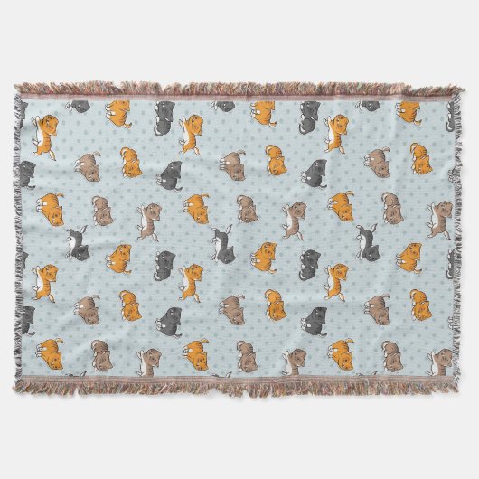 Muster mit lustigen Katzen Decke (Vorderseite)