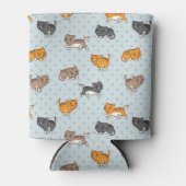 Muster mit lustigen Katzen Dosenkühler (Vorderseite)