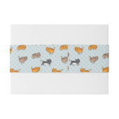 Muster mit lustigen Katzen Einladungsbanderole (Rückseitenbeispiel)